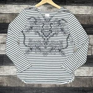 Anthropologie Postmark Shirt Womens Size Medium First Mate Top Embroidered - Bild 1 von 11