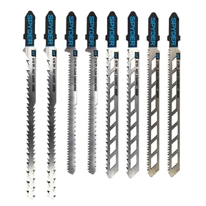 8-Piece Jig Saw Blade Set T-Shank Double-Sided Skeleton Spyder 300037 - Picture 1 of 7