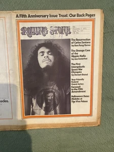 Vintage Dec 7th 1972 Rolling Stone Magazine Carlos Santana Cover Issue #  123 - Picture 1 of 5