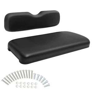 Golf Cart Seat Replacement Cushions for EZGO TXT 1994-2013, 2 Piece Black Set  - Picture 1 of 7