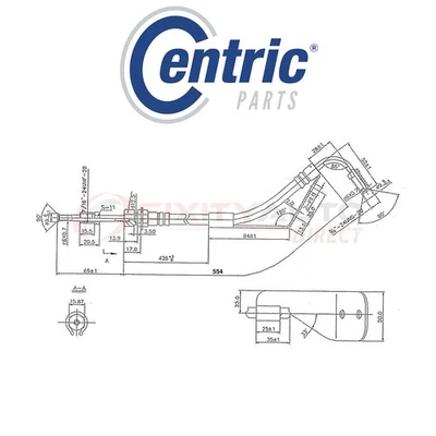 Centric Brake Hydraulic Hose for 1987 Chevrolet S7 6.0L V8 - Braking qo Foto 1 de 4