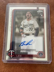 2025 Topps Chrome Brooks Lee RC Auto #RA-BL Minnesota Twins - Picture 1 of 2