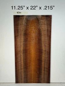 Highly Figured CLARO WALNUT  - Luthier wood Guitar Back Top Wood Lumber Curly - Picture 1 of 7