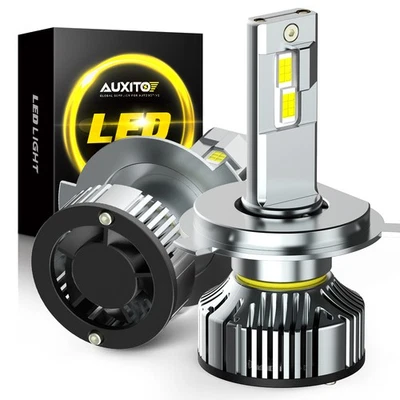AUXITO H4 LED Bulb Headlight Conversion Kit High Beam Low Lamp 6500K Super White - Image 1 of 4
