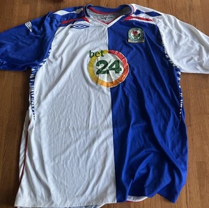 Blackburn Rovers umbro Jersey XL Bet 24 big decal early 2000s Football Kit Good - Picture 1 of 9