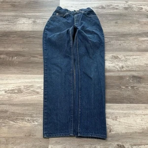Vintage Lee Mid Wash Blue Womens 23' Straight Leg High Rise Denim Jeans Classic - Picture 1 of 12
