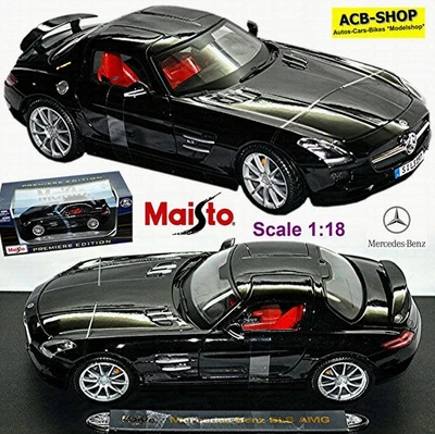 Mercedes Benz SLS AMG Coupé C 197 - 2010-14 Negro Black 1:18 Maisto 36196 - Imagen 1 de 4