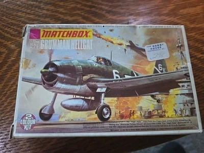 Vintage NIB NEW IN BOX Matchbox 1 72 Grumman Hellcat Two Color Kit - Image 1 of 4
