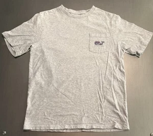 Vineyard Vines Unisex Kids XL (18) Gray Lacrosse Cotton Short Sleeve T-Shirt - Picture 1 of 8