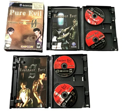 Resident Evil Pure Evil Pack (Nintendo GameCube, 2004) Player’s Choice Complete - Image 1 of 4