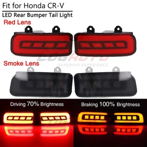 For 2015-16 Honda CR-V Red LED Rear Bumper Light Reflector Tail Brake Turn Lamp - Picture 1 of 10