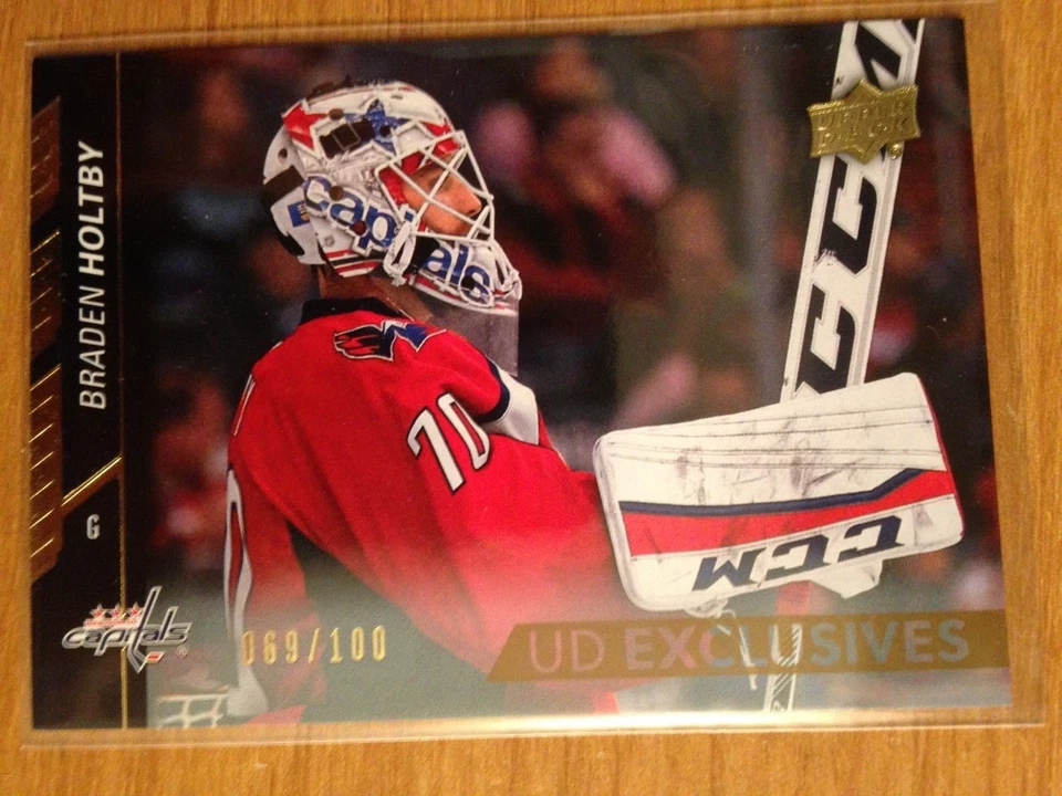 2015/16 Upper Deck UD Exclusives Braden Holtby Washington Capitals 069/100 - Image 1 of 1