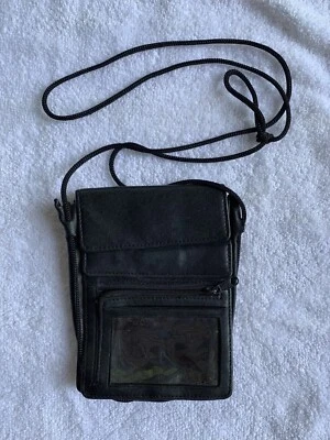 Wilson Leather Handbag Womens Crossbody Black Genuine Leather Boho Festival - Image 1 of 4