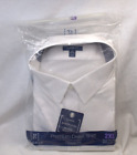 George classic fit premium dress shirt 2XL 18-18 1/2 neck 37-38 sleeve White