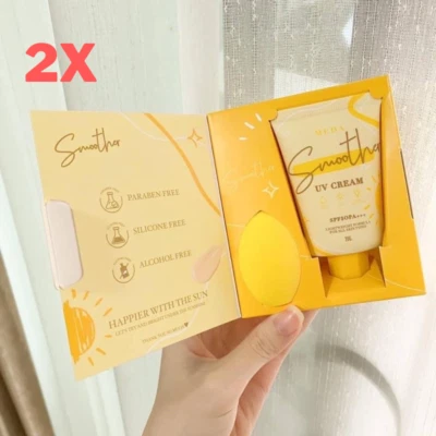 2x Meda Smoother Crema UV SPF50 PA+++ Protector Solar Base Protección Facial 20g Foto 1 de 4