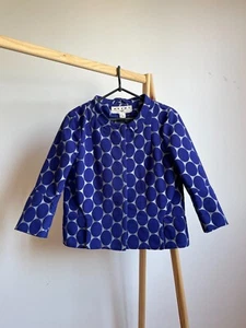 Marni x H&M Blue Polka Dot Cropped Blazer Size EUR 38/ US 8 - Picture 1 of 9