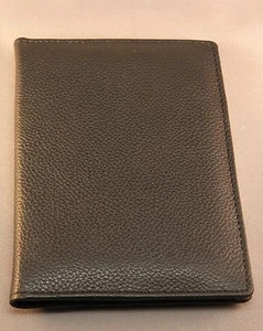 Quality BLACK Leather Passport Wallet - Picture 1 of 3