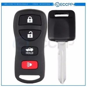 For 2004 2005 2006 2007 2008 2009 2010 Armada Remote Key Fob + Ignition Key - Picture 1 of 8