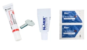 3x Dental Zahnzement Füllung Reparatur Krone abgefallen Loch füllen kleben weiß - Bild 1 von 2