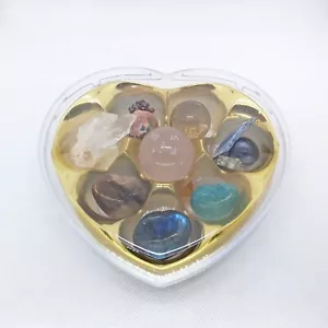 Gemstone Valentine Treasure Box, Heart, Chest, collection, gemstones, #1889 - Picture 1 of 9