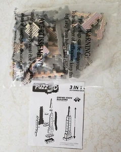 PUZZ3D 3 IN 1 USA LANDMARKS BEGINNER EMPIRE STATE BUILDING ONLY SEALED COMPLETE - Picture 1 of 3