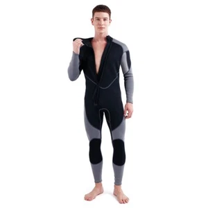 3mm Neoprene Wetsuit for Men Front Zip Full Body Diving Suit for Snorkeling New - Picture 1 of 12