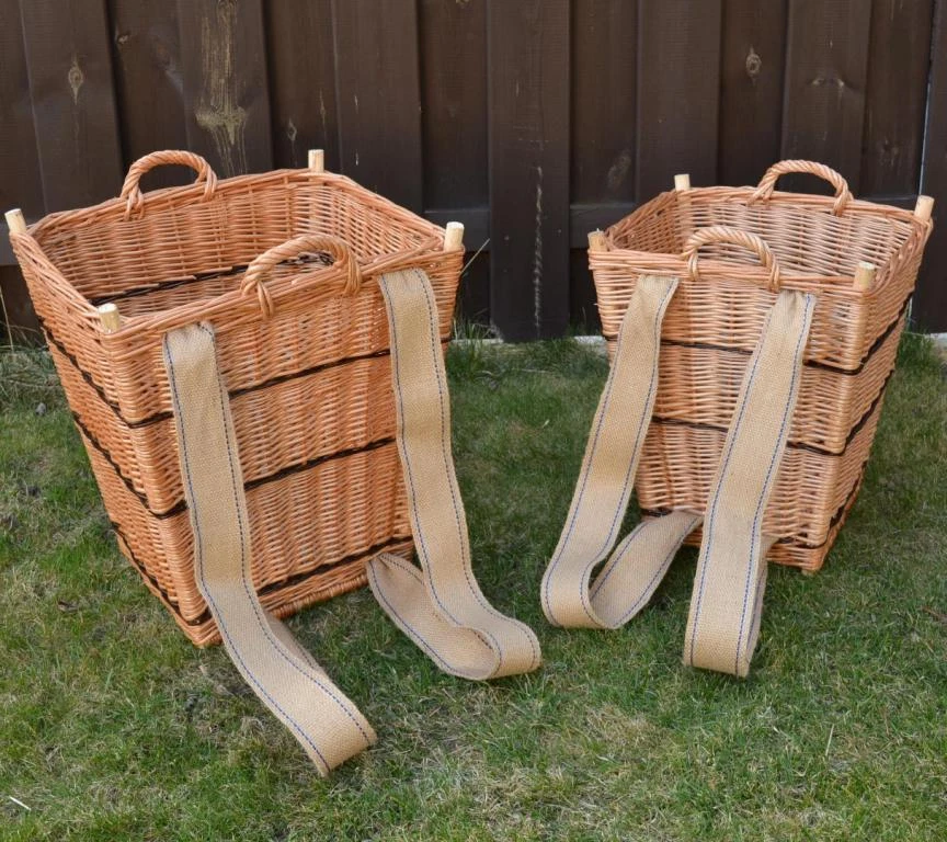 Rückentragekorb 2 Großvarianten! Heukorb Kiepe Weide Huckelkorb Rückenkorb NEU - Bild 1 von 1