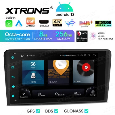 8" 8-Core Android 256GB Car Play Stereo GPS Radio For Audi A3 S3 8P RS3 - Image 1 of 4