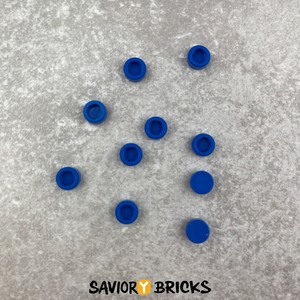 LEGO 98138 Tile, Round 1 x 1 - BLUE (10pcs)