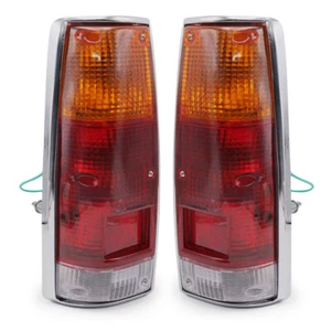 Par de luces traseras cromadas para camioneta Isuzu KBZ 1981 1989 - Imagen 1 de 8