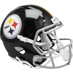 Casco de fútbol americano réplica tamaño completo velocidad retro de retroceso Pittsburgh Steelers 1963-76 - Imagen 1 de 4