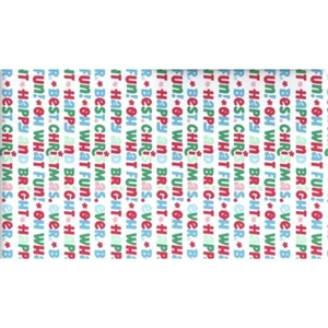 Hallmark Christmas Wrapping Paper Best Christmas Ever White 35 sq ft Holiday - Picture 1 of 4