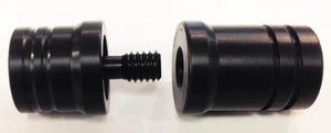 5/16x14 Joint Protectors - Joint caps - Black - Shaft/Butt 2 Piece set for Pool - Picture 1 of 1