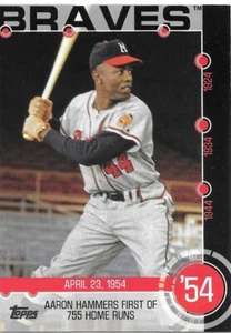2015 Topps Series 1 HANK AARON Baseball History - ATLANTA BRAVES - #1B - Picture 1 of 1