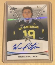 William Putnam 2019 Leaf Metal All-American Blk Shimmer Auto 1/5 Clemson Tigers