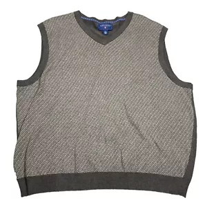 Saddlebred Vest Mens XL V-Neck Pullover Cotton Sleeveless - Picture 1 of 7