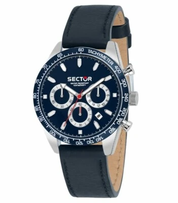 SECTOR 245 OROLOGIO UOMO R3271786029 PELLE BLU LIST. 179€ SOTTOCOSTO - Immagine 1 di 2