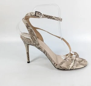 Faith Snakeprint High Heel Ankle Strap Sandals Uk 6 Eu 39 - Picture 1 of 6