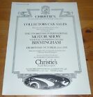 1978 Vintage Original Large Ad Christie's Collectors Car Sales 1978 Motor Show