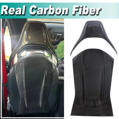 Full Carbon Fiber Seat Back Shell Covers Cap For Benz W176 W117 A35 A45 CLA45AMG - Image 1 of 4