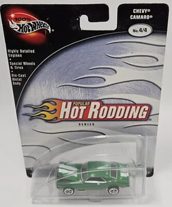Camaro Hot Wheels 100% popolare serie Hot Rodding verde #4/4 - Foto 1 di 3