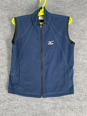 Chaleco Mizuno Mujer Talla M Azul Polar Respiración Térmica Cremallera Completa Foto 1 de 4