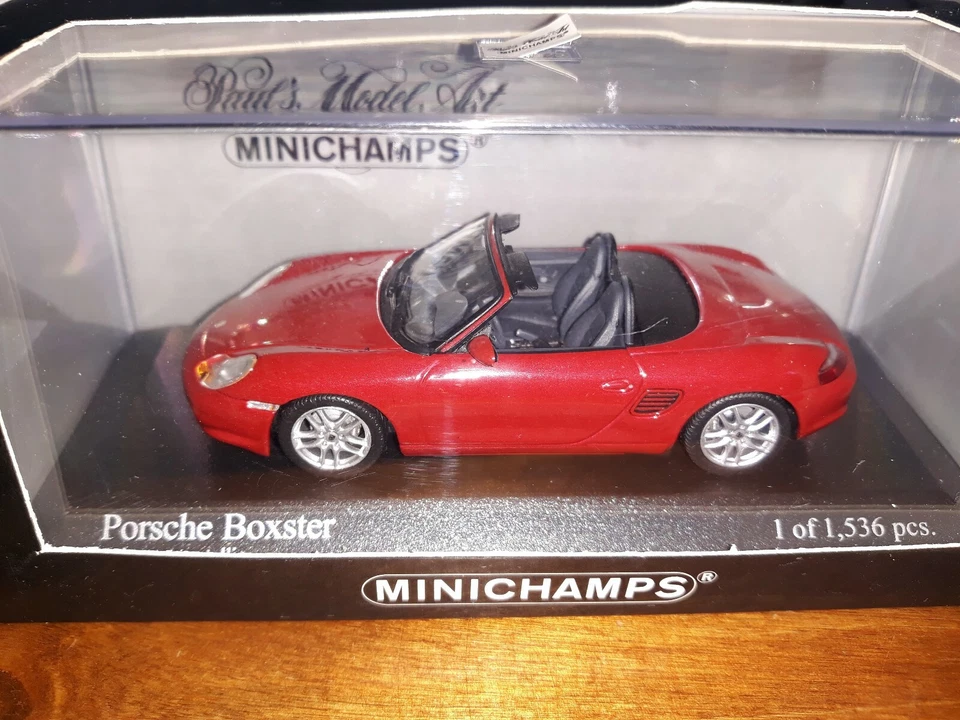 Minichamps 1/43 Porsche Boxster 2002 orientrot metallic - red metallic - Immagine 1 di 1