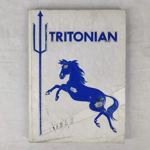 1959 TRITON Regional High School Tritonian Runnemede NJ YEARBOOK VINTAGE HISTORY - Picture 1 of 12