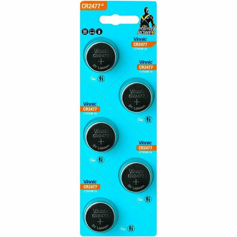 ENVOI AVEC SUIVI Pack de 5 piles Vinnic pour VINNIC CR2477