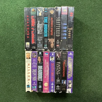 Lot Of 16 RARE HORROR VHS Tapes Indie Serial Killer Monster Nightmare Alien - Image 1 of 4