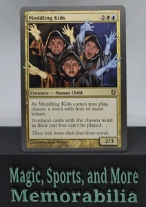 MTG Meddling Kids Unhinged Regular Rare Magic The Gathering LP - Picture 1 of 2