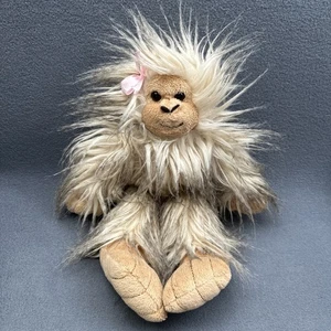 WishPets Ms. Sasquatch Plüschtier 16 Zoll pelziges Stofftier rosa Schleife 2016 - Bild 1 von 9
