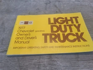 Chevrolet 1977 camioneta ligera manual del propietario original OEM - Imagen 1 de 2