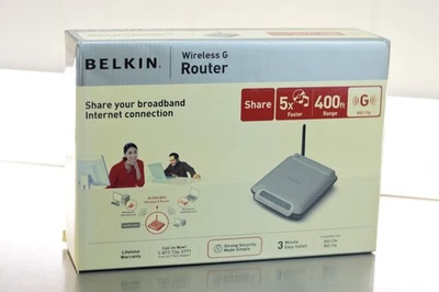 Belkin Wireless G Router F5D7230-4 400FT Range - Image 1 of 4